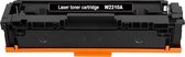 Zwarte laser toner cartridge W2210A met oranje accenten, geschikt voor HP Color LaserJet Pro printers.