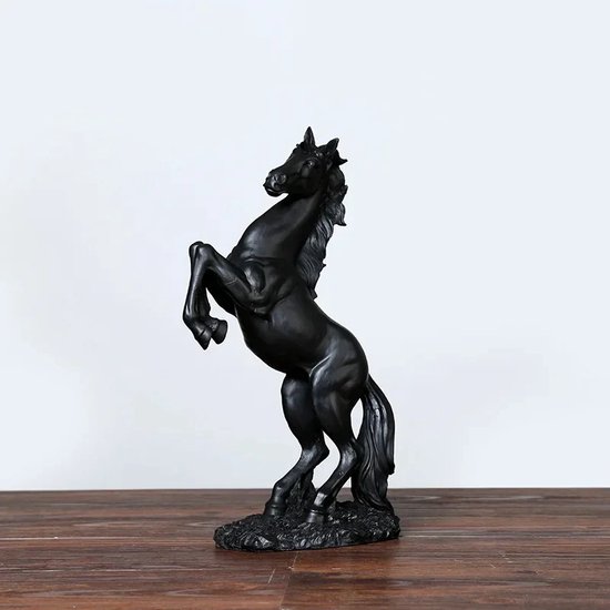 Nordic Hars Wit Paard Sculptuur Kunst Standbeeld