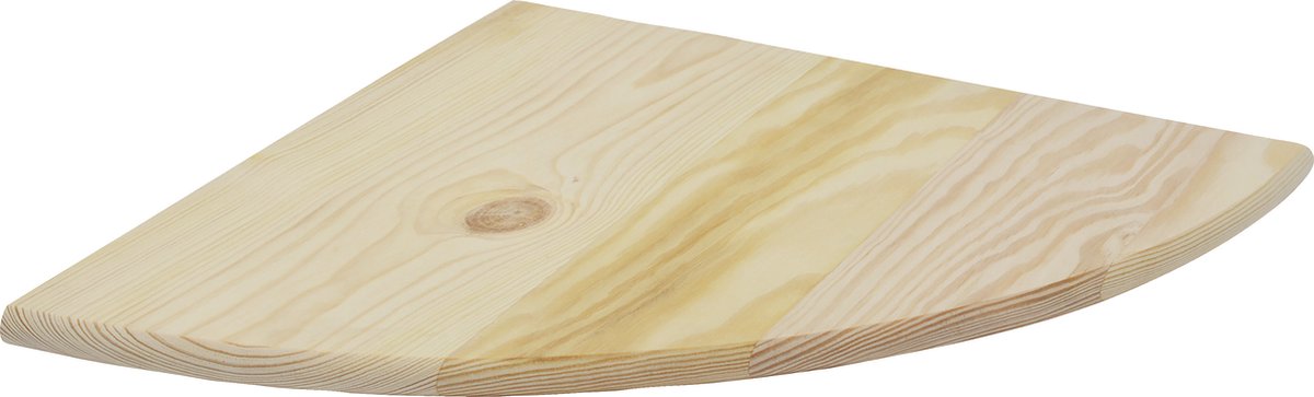 Duraline wandplank - massief grenen - FSC 18mm - 40x40cm - hoek plank