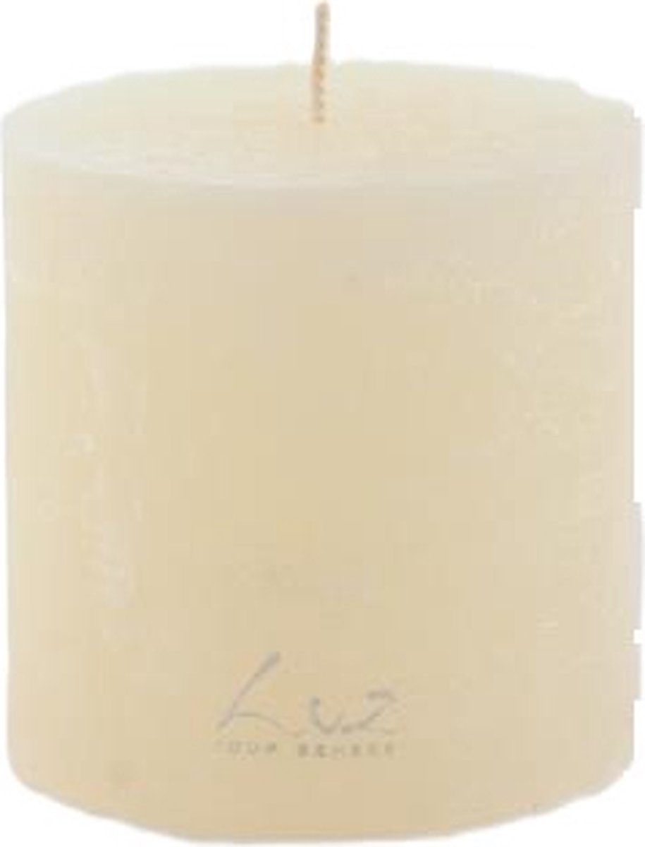 LUZ Rasteli Luz Your Senses Stomp Kaars Wit-Aspergewit D 9 cm H 9 cm