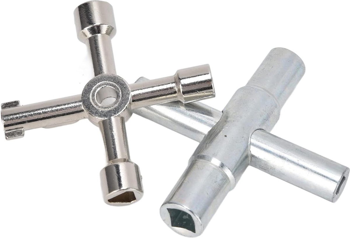 Utility Key 4-in-1 Universalschlüssel Für Heizkörper, Gas & Elektroboxen – Metall-Utility-Key Von Tooltime Water Meter Box