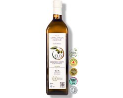 ELEO Olympia – Extra Vierge Olijfolie – 1 liter – zuurgraad 0,3% – 100% Koroneiki – eerste koude persing – zacht & rijk aan antioxidanten – ondersteunt hart & immuunsysteem - Internationale medaille winnaar