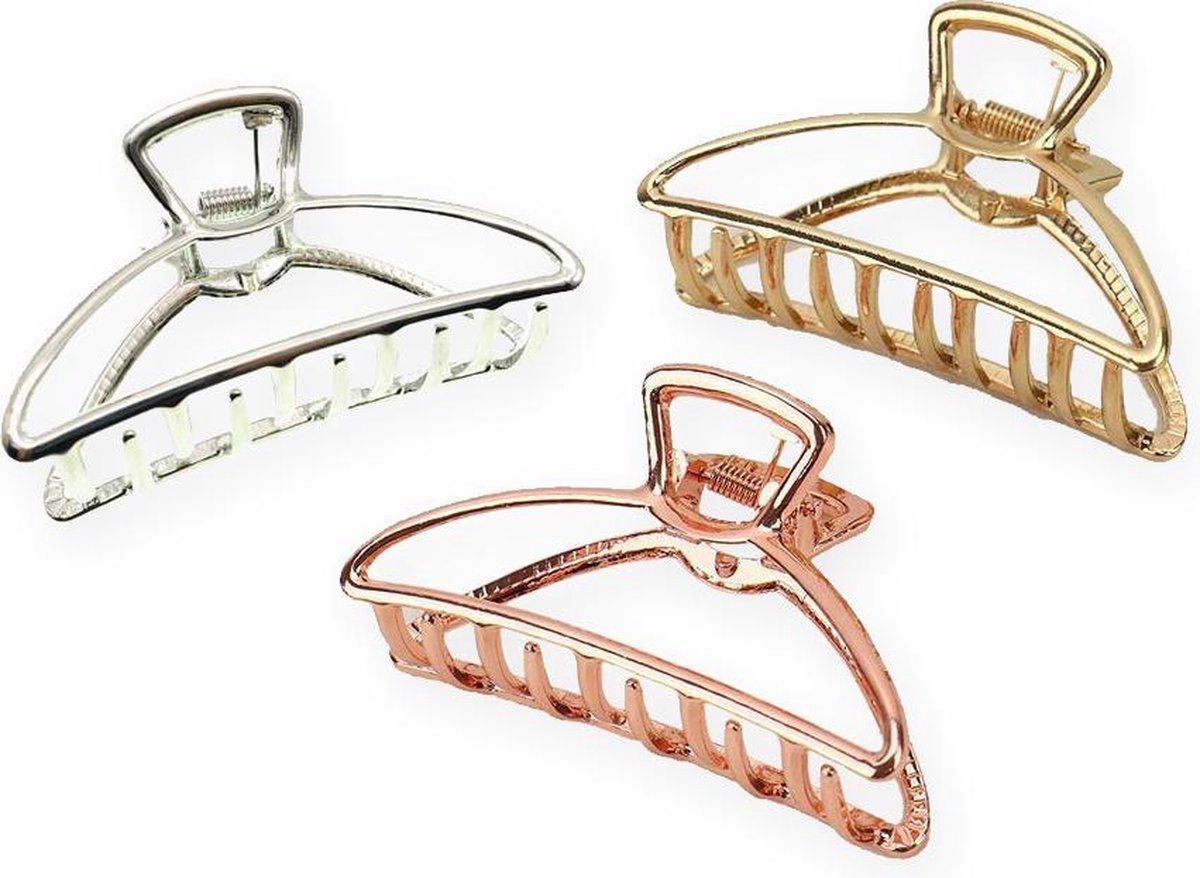 Knaak Haarclips Premium 3 Stuks Haarklem Haarklemmen Dames Haarklip Groot