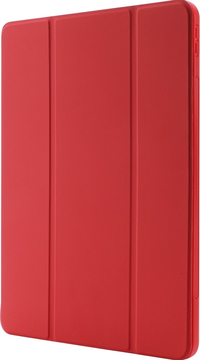 Mobigear Tablethoes geschikt voor Apple iPad Pro 13 Inch (2024) Hoes | Mobigear Tri-Fold Gel Bookcase + Stylus Houder - Rood