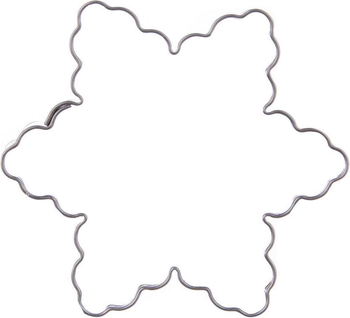 Koekjessnijder Edelstaal Golvende Ster 6 cm - Vormen - Uitsteekvorm - Cookie - Cutter - Uitsteekvormpjes - Koekjes - Bakken
