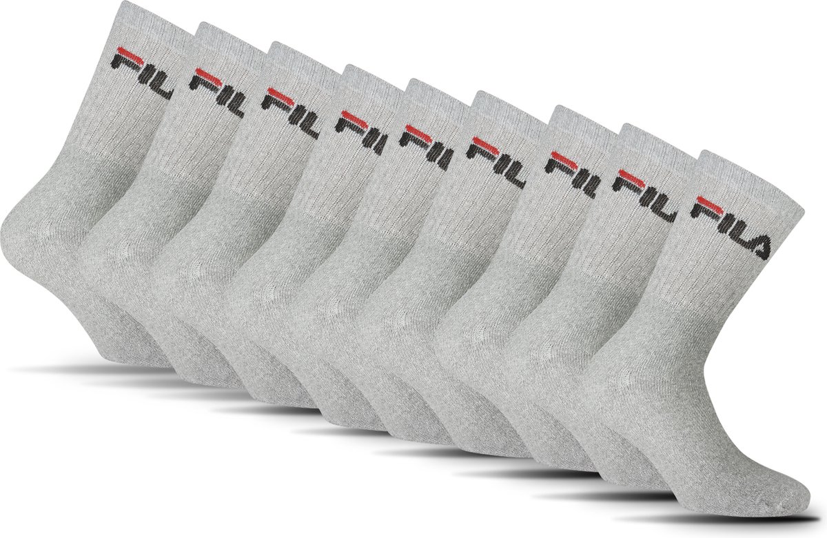 FILA Crew Sportsokken – 9 Pack Grijs