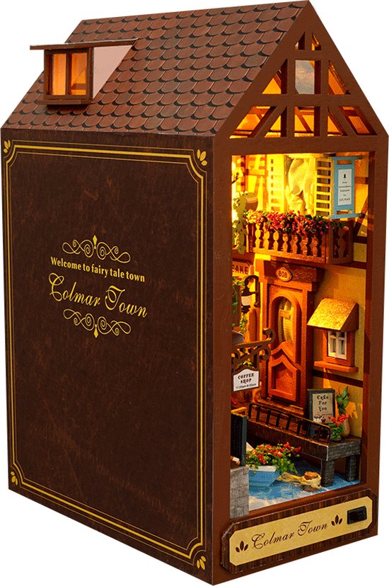 Kit Maison De Poupée Livre – Puzzle 3D En Bois Avec LED, Décoration Magique Pour Adulte Et Ado