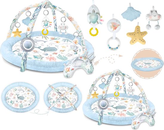 Tapis éducatif interactif Ocean Nukido - bleu