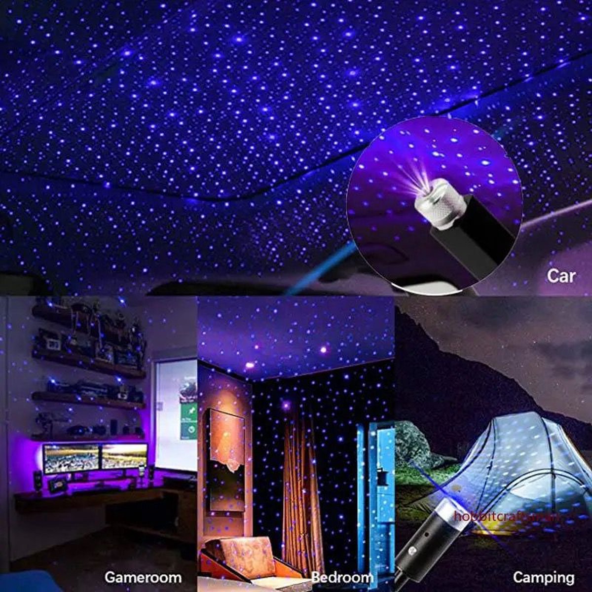VASTFIRE 32W Auto Dak Fiber Optic Sterrenhemel Licht 1200pcs 3M Meteor Twinkle 2 In 1 Dual Port Motor App Bluetooth Geluidscontrole Plafond Licht voor Auto Decoratie, Bioscoop Huis, Kinderkamer
