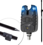 Eurocatch Bite Alarm Bankstick set 1 Canne simple - Pêche de la carpe - Alarme de touche - Support canne