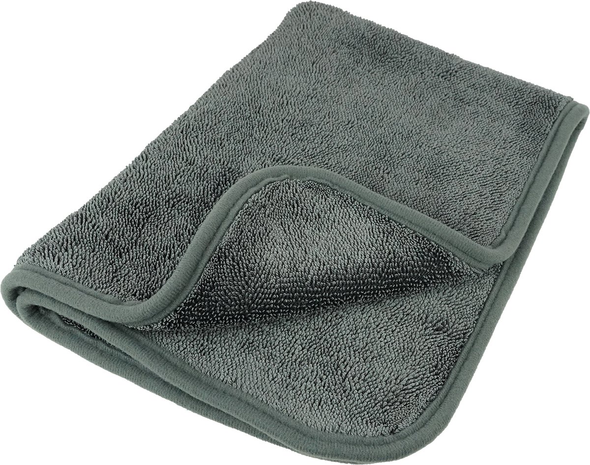 Goedkoopste Eurocatch Microvezel Cartowel 1200GSM - Droogdoek - Auto Wassen - Auto & Motor - Super Absorberend - Grijs 40x60cm
