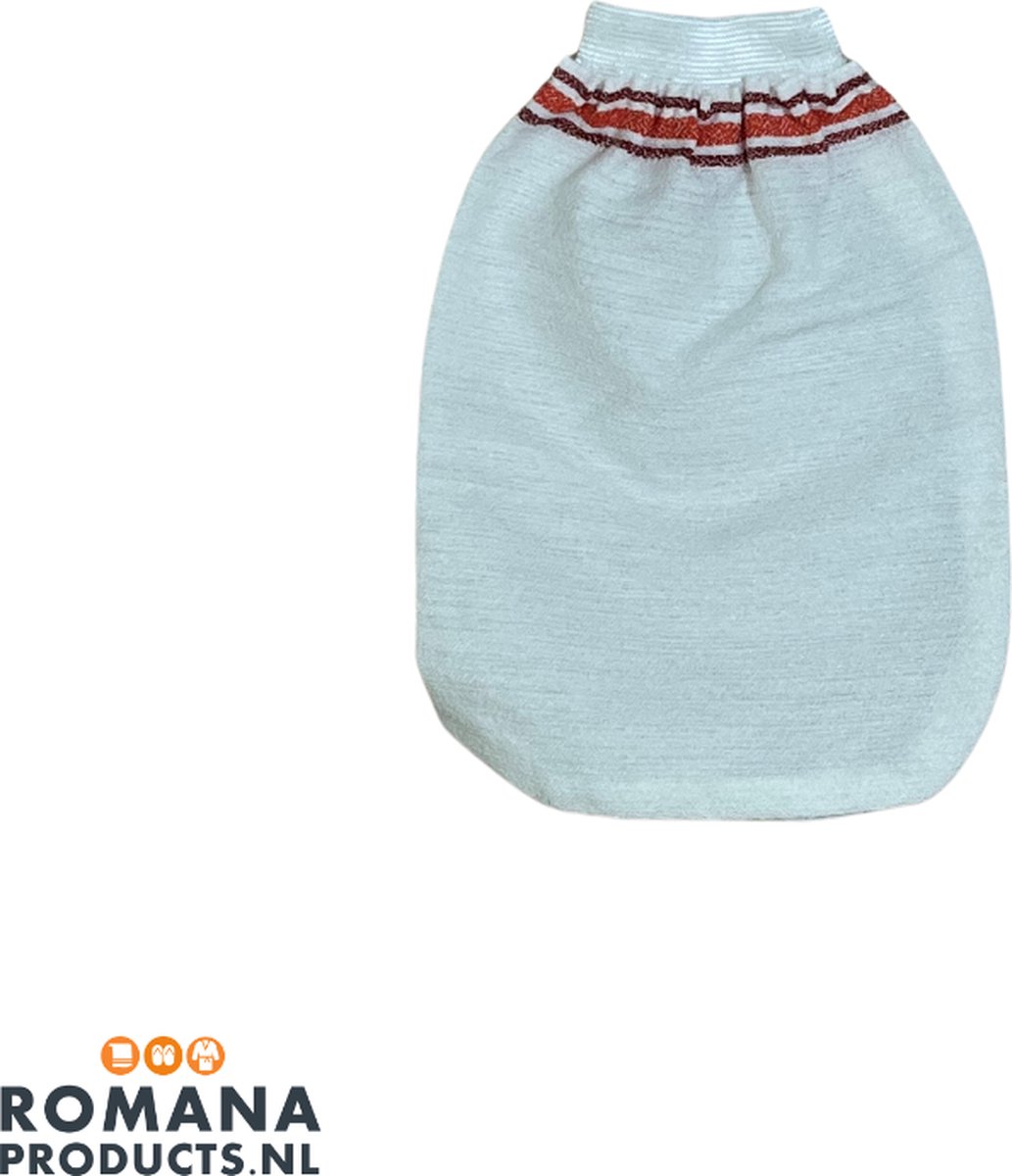 Goedkoopste Romana Products Scrubhandschoen met Manchet - Zachte Exfoliatie voor een Gladde Huid - Turquoise