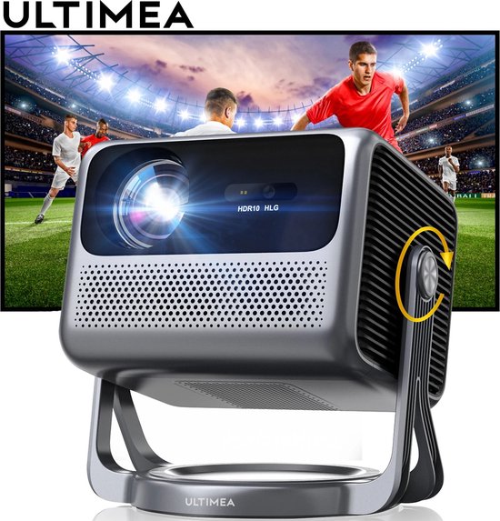 Projector - full hd - 4k - 1080p - wifi - bluetooth - aindroid 11.0 -grijs -