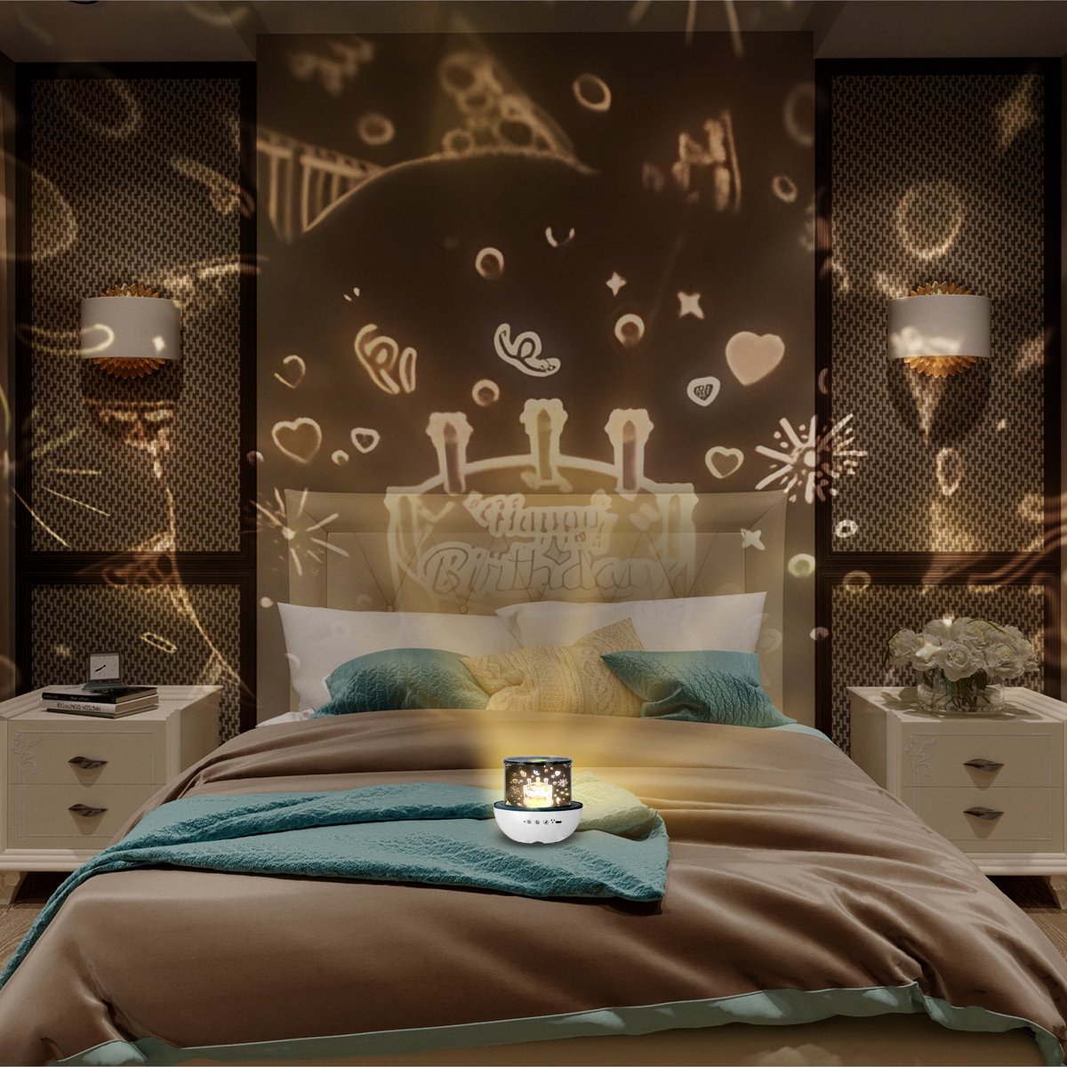 Sterren Projector – Sterrenhemel – Sterrenprojector – Star Projector – Sky Projector – Sterren Lamp – Nachtlampje Kinderen – Slaaptrainer – Night Light – ABS – foto 4