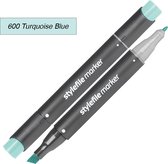Stylefile Twin Marker - Turkoois Blauw - Deze hoge kwaliteit stift is ideaal voor designers, architecten, graffiti artiesten, cartoonisten, & ontwerp studenten