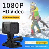 Mini Actiecamera, Fietsen Motorrijden Draagbare camera 1080P Lens Waterdichte camera Cams WiFi HD Minicamera voor thuisbewaker Elektrische fietsen motorfietsen