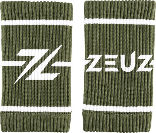 ZEUZ 2 Stuks Zweetbanden voor Pols – Polsband – Zweet Wrist Wraps – Unisex Volwassenen - Legergroen