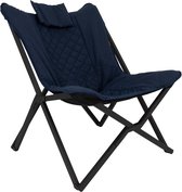 Bol.com Bo-Camp - Industrial - Relaxstoel - Molfat - Cationic - Blauw aanbieding
