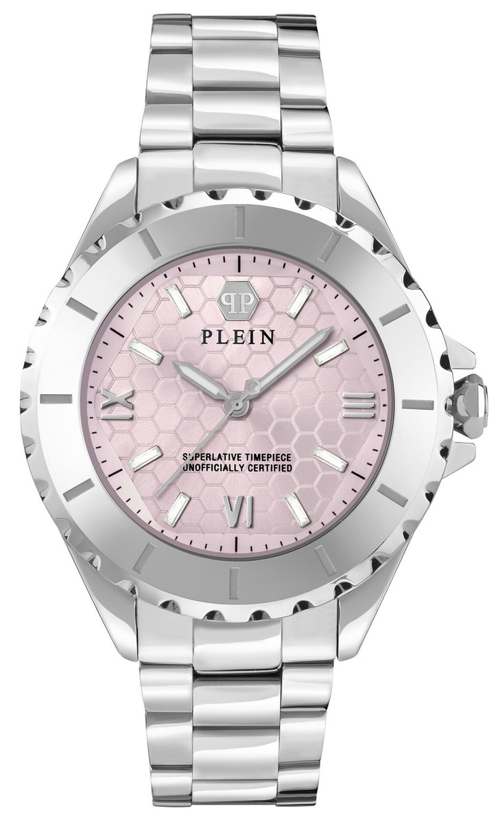 Philipp Plein Plein Heaven PWPOA0324 Horloge - Staal - Zilverkleurig - Ø 38 mm