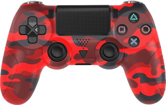 Manette sans fil Dadson - Convient pour PS4 - Rouge camouflage