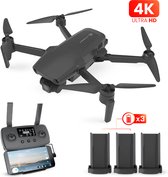 Bol.com Tedroka® 1 INCH drone - met GPS 4K 1 inch -camera - Vliegtijd van 105 minuten - 4K UHD-video - inclusief 3 batterijen in... aanbieding