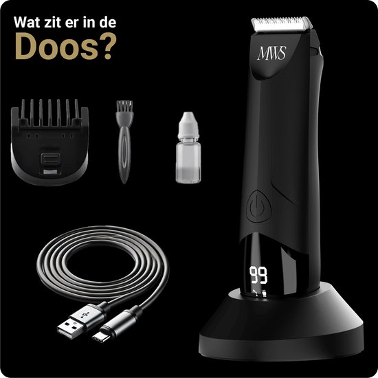 Bodygroomer Mannen - Shaver voor Schaamstreek & Lichaam - 100% Veilig - Body Trimmer Heren - Skinsafe