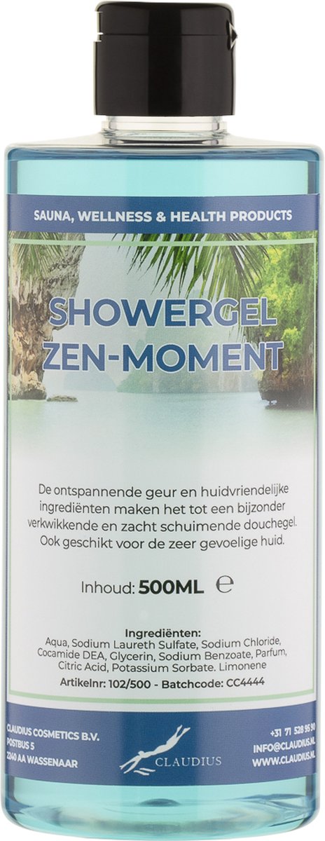 Goedkoopste Douchegel Zen Moment 500 ml - met klepdop - transparant - Showergel