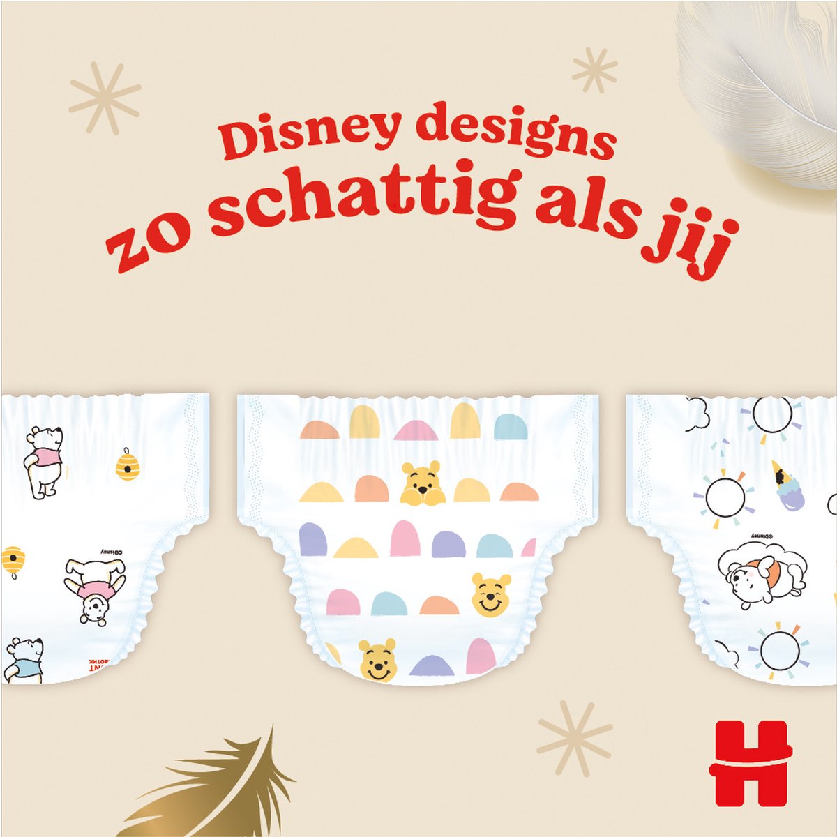 Huggies® Extra Care baby luiers, Maat 4 (8 tot 16 kg), 76 luiers met vochtindicator en Disney designs, Maxi Pack — afbeelding 4