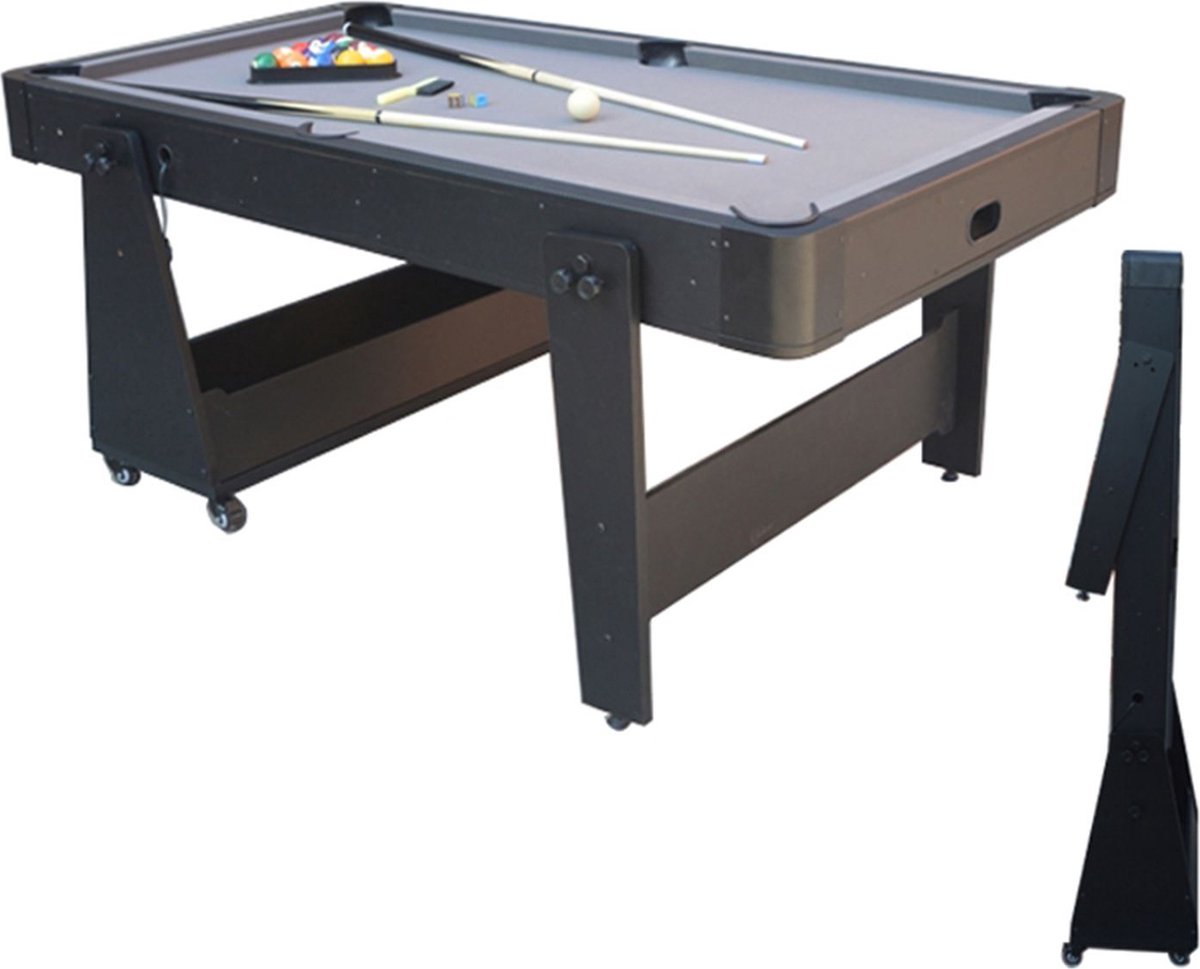TopTable Magiq Easy-Mobile 6,5ft - Pooltafel Opklapbaar & Verrijdbaar
