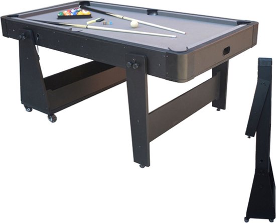 TopTable Magiq Easy-Mobile 6,5ft - Pooltafel Opklapbaar & Verrijdbaar