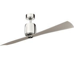 Plafondventilator met verlichting - Ferron - 60in / 152cm fan - gepolijst nikkel