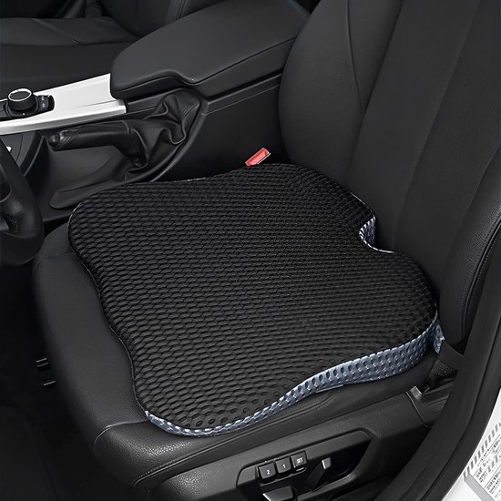 FORTEM Lendensteunkussen, Rugsteun Voor Bureaustoel En Autostoel Rugleuning Gamestoel Memory Foam Kussen Stoelkussen Bureau Ademende Wasbare Hoes Verstelbare Bandjes 2707061234
