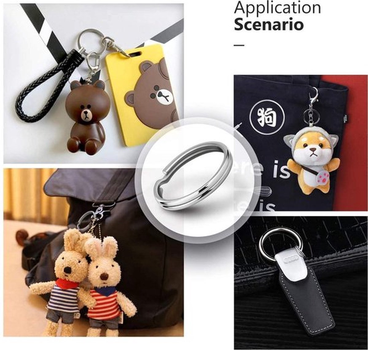 Doodadeals® - 100 Pack Sleutelringen 30 mm – Splitringen – Sleutelhanger Ringen – Maken