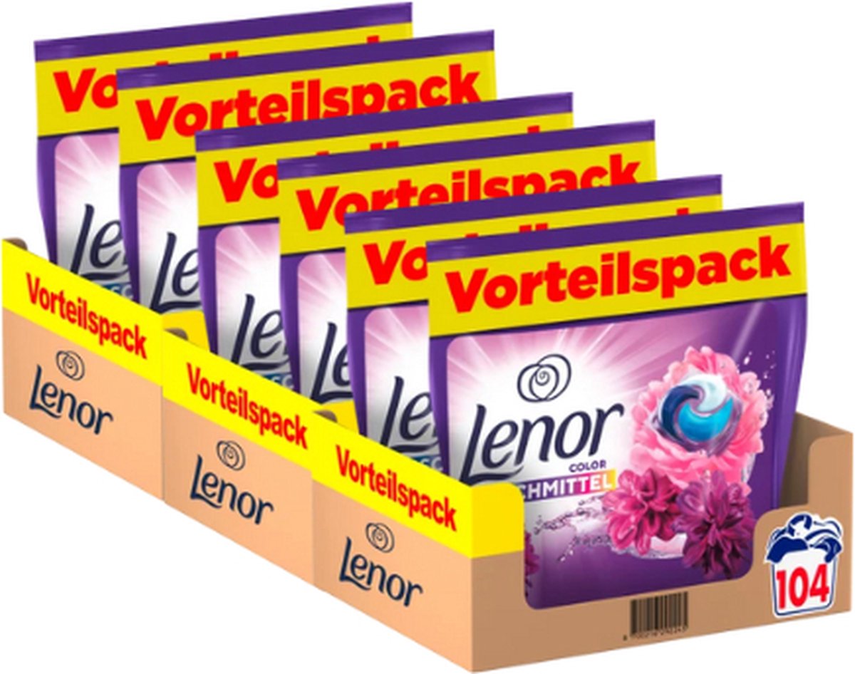 Goedkoopste Lenor Color Pods Kleur Wasmiddel - 312 wasbeurten - VOORDEELVERPAKKING - Lenor Amethyst Pods