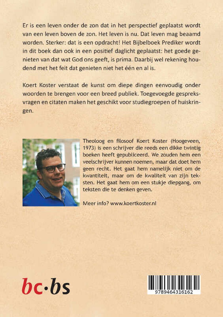 Prediker - back cover