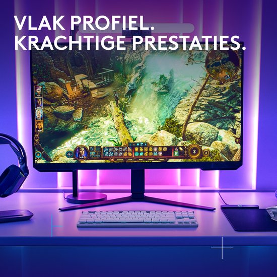 Logitech G515 Lightspeed TKL - Draadloos Gaming Toetsenbord - RGB - Qwerty US - Wit