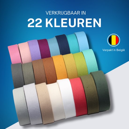 CEINTURE SAC DE 3 MÈTRES EN COTON 4CM