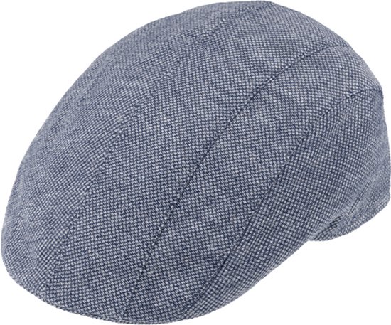 Foto: Flatcap fiebig blauw gemeleerd 62