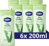Bol.com Vaseline Intensive Care Bodylotion - Aloe Soothe - met Ultra-Hydrating Lipids en aloë vera - 6 x 200 ml aanbieding