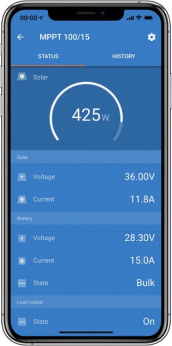5 Jaar Garantie - Bluetooth Set Flexibel Zonnepaneel 110Wp Caravan, Camper, Boot, Tent - MPPT Victron Energy laadregelaar 75/15 - Zonnepaneel Compleet Pakket - Kabel met connectoren - Plug-Play set schematische tekening en handleiding-Monokristallijn van Monzana — afbeelding 4