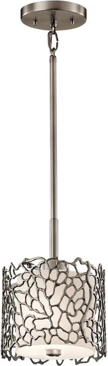 Moderne Hanglamp - Steady Lighting - Metaal - Modern - E27 - L: 18.4cm - Voor Binnen - Woonkamer - Eetkamer - Blauw