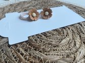 élastique à cheveux fleur marron | élastiques pour enfants | accessoires pour cheveux pour enfants | Elastiques pour cheveux