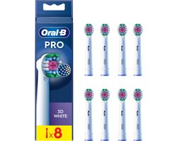 Product afbeelding van Oral-B PRO 3D White Refill XF opzetborstels - 8 stuks
