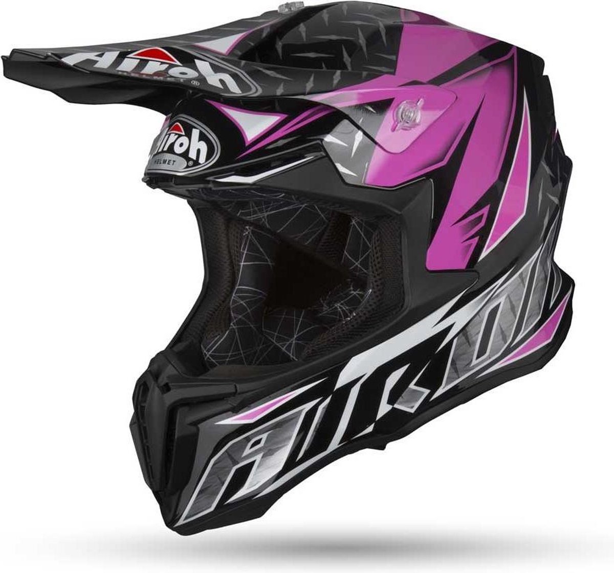 Airoh Twist Iron Crosshelm Pink Gloss-S 