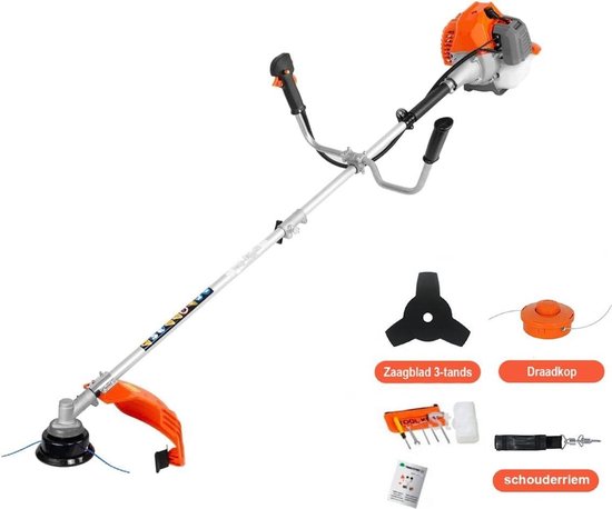 Powertech RL-PT580: 8-in-1 professionele bosmaaier, heggenschaar en kettingzaag