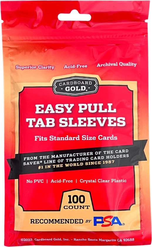Pochettes en carton Gold Easy Pull Tab (100 pièces) | bol