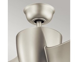Plafondventilator met verlichting - Phree - 56in / 142cm ventilator - geborsteld nikkel