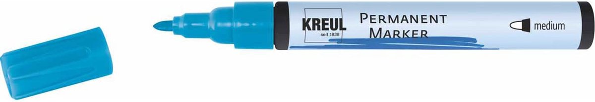 KREUL 47619 permanente marker Kogelpunt Lichtblauw 6 stuk(s)