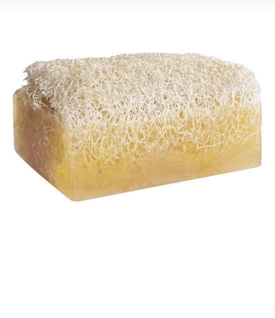 Natuurlijke pompoenvezel rijstextract zeep - 100% Handmade- Loofah Soap