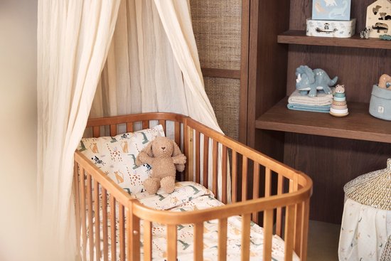 Jollein - Baby Klamboe Vintage Ivory - Katoen - Polyester - Baby Sluier, Bed Hemeltje - 245cm — afbeelding 4